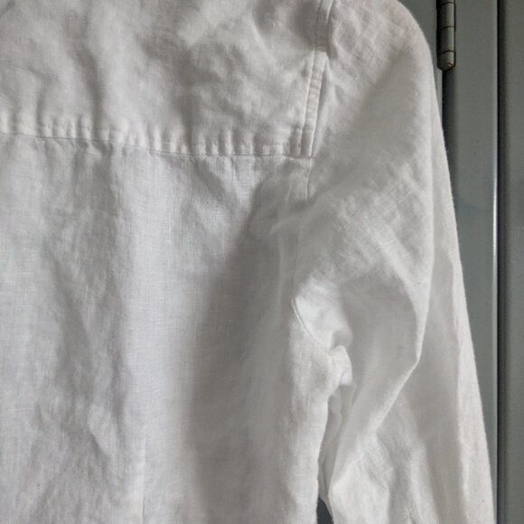 J. Crew | 100% linen white button down shirt - Picture 7 of 10